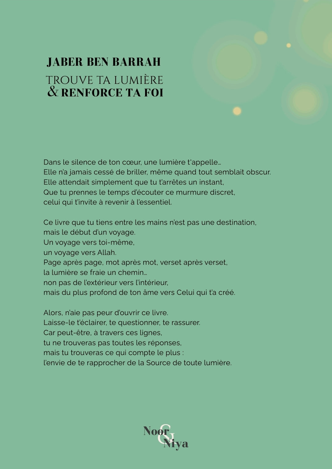 Trouve ta lumière & Renforce ta foi